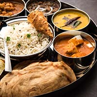 Paneer Butter Masala, Dal Makhni Or Chana Masala, Jeera Rice, Tandoori Roti